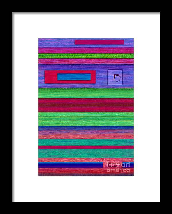 Colored Pencil Framed Print featuring the painting Merger by David K Small