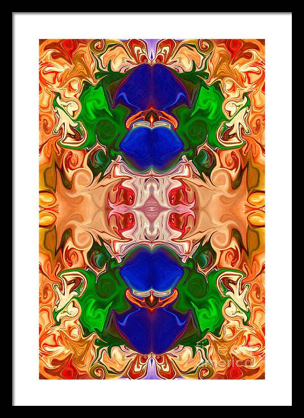 2x3 (4x6) Framed Print featuring the digital art Merging Consciousness With Abstract Artwork by Omaste Witkowski by Omaste Witkowski