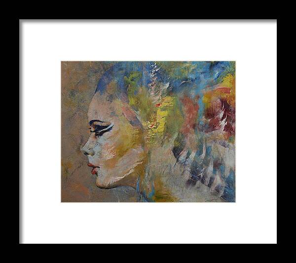 Mermaid Framed Print featuring the painting Mermaid Beauty by Michael Creese