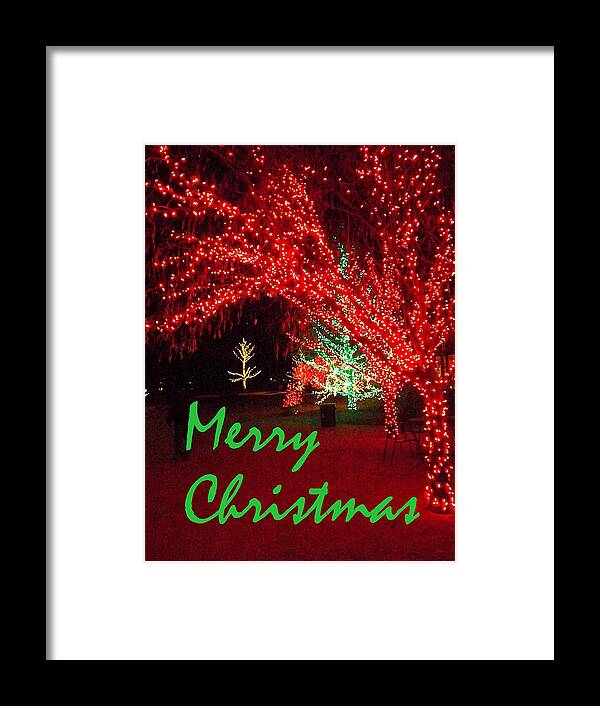 Seasons Greetings Framed Print featuring the photograph Merry Christmas by Darren Robinson