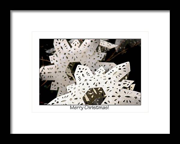 Celebrate Framed Print featuring the photograph Merry Christmas Ornament 0204 by Jerry Sodorff