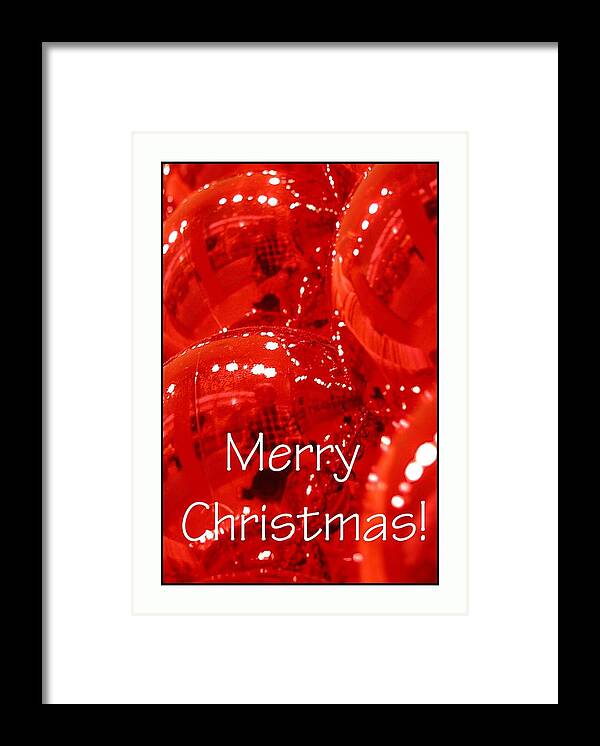 Celebrate Framed Print featuring the photograph Merry Christmas Red 5607 by Jerry Sodorff