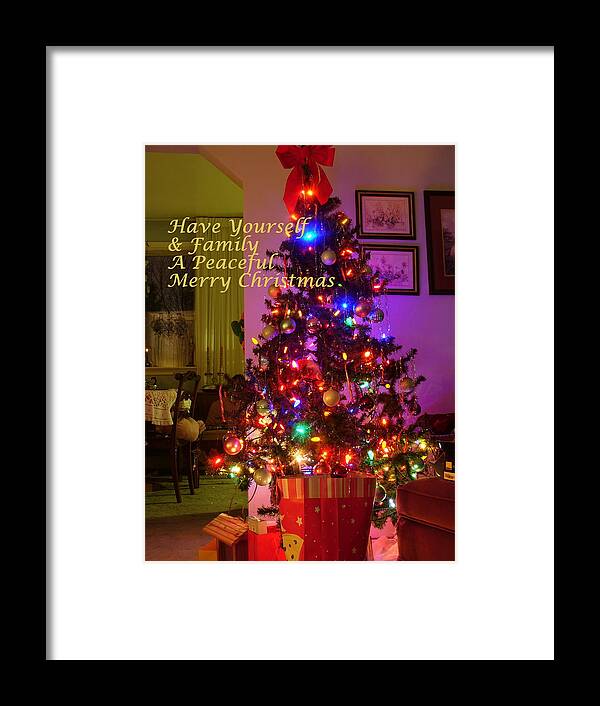 Interior Framed Print featuring the photograph Merry Christmas Wish by Lingfai Leung