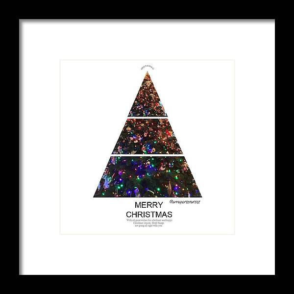 Merry Christmas Framed Print featuring the photograph Merry Christmas by Anna Porter