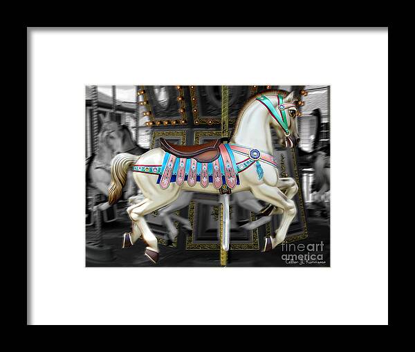 Carousel Framed Print featuring the photograph Merry Go Round by Colleen Kammerer