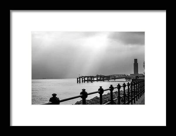 Boat Framed Print featuring the photograph Mersey Halo by Spikey Mouse Photography