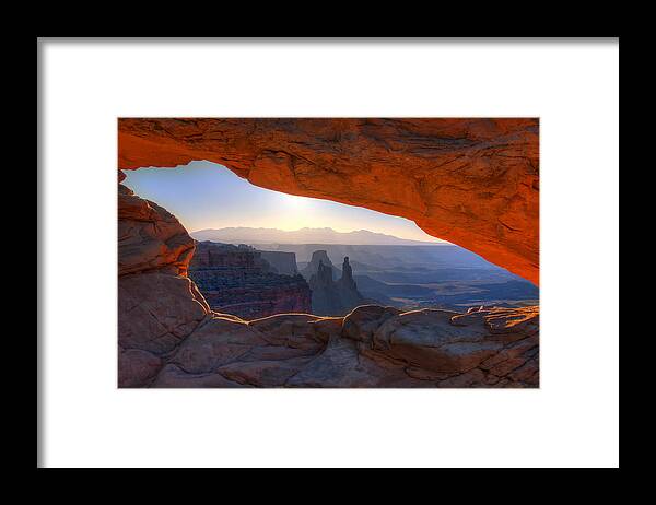 Mesa Arch Canyonlands National Park Framed Print featuring the photograph Mesa Arch Canyonlands National Park by Ken Smith