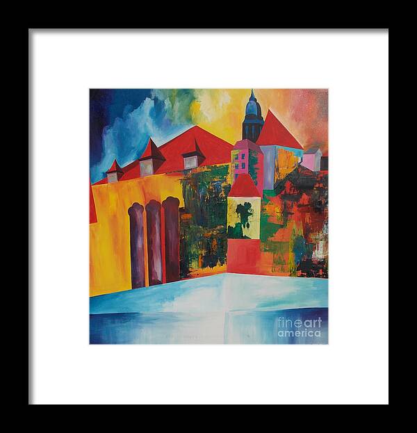 Catholic Framed Print featuring the painting Mesmerized by PainterArtist FIN