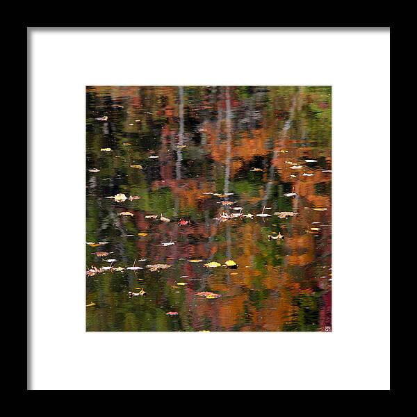 Reflection Framed Print featuring the photograph Messalonskee Reflection 1 by John Meader