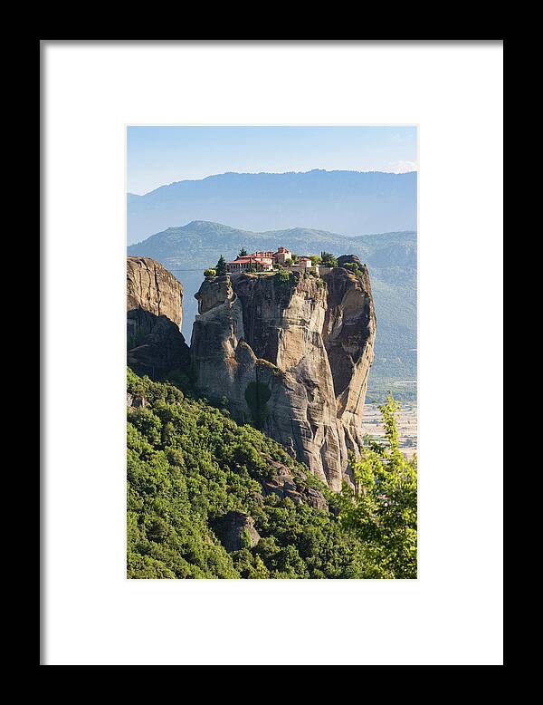 Photography Framed Print featuring the photograph Meteora, Thessaly, Greece. The Eastern by Panoramic Images
