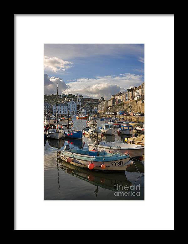 Travel Framed Print featuring the photograph Mevagissey by Louise Heusinkveld