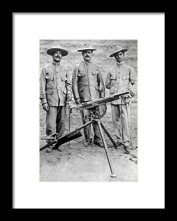 1913 Framed Print featuring the photograph Mexican Rebel Commanders by Underwood Archives