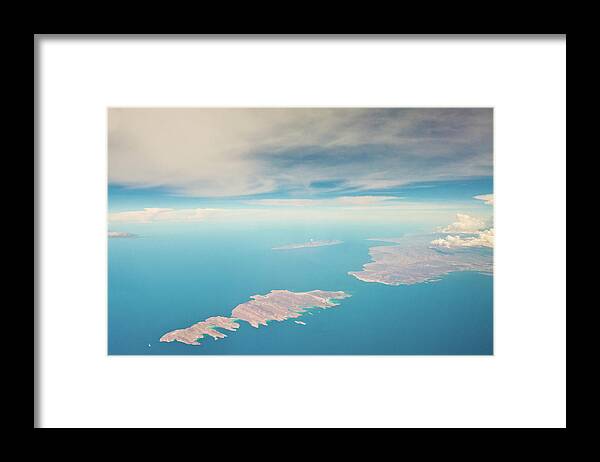 Scenics Framed Print featuring the photograph Mexico Baja From Air by Christopher Kimmel