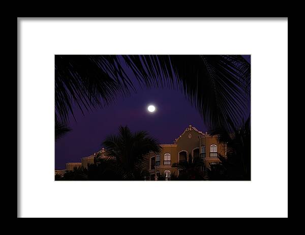 Moon Framed Print featuring the photograph Mexico Moon by Shane Bechler