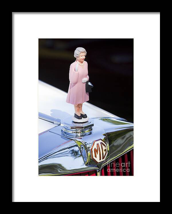 Queen Framed Print featuring the photograph MG Waving Queen by Chris Dutton