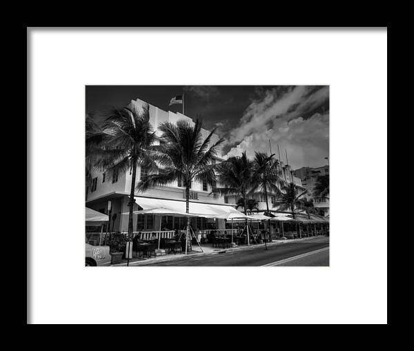 Miami Framed Print featuring the photograph Miami - Deco District 011 by Lance Vaughn