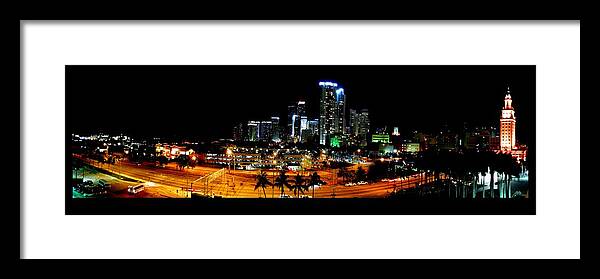 Miami Framed Print featuring the photograph Miami Skyline by Culture Cruxxx