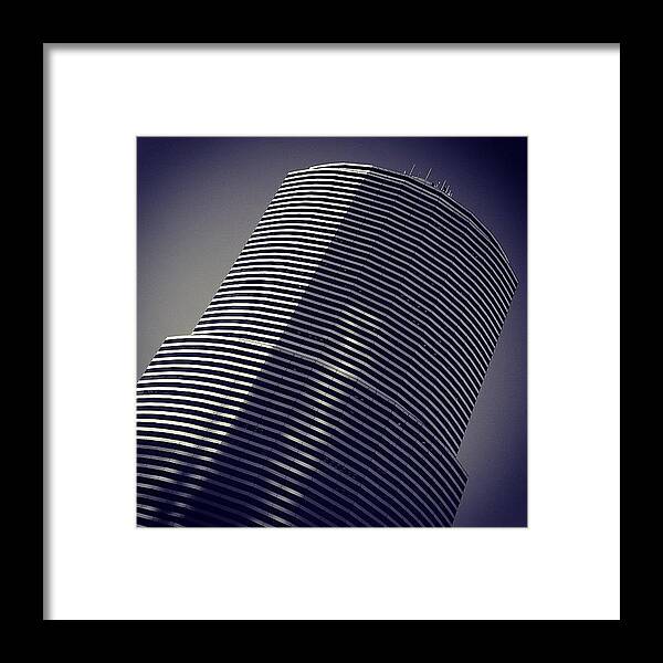 Instabw Framed Print featuring the photograph Miami Tower Bldg. - Miami ( 1983 - 1987 by Joel Lopez
