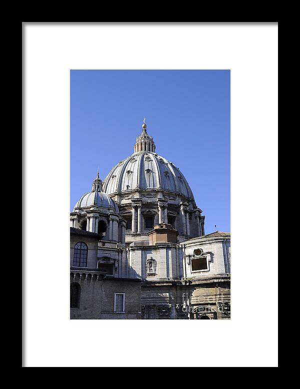 Italy Framed Print featuring the photograph Michelangelos Dome by Brenda Kean