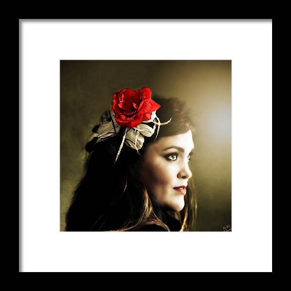 Michelle Bailey Framed Print featuring the photograph Michelle Bailey by Ally White