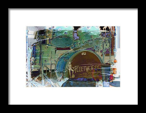 Wright Framed Print featuring the photograph Mick's Drums by Paulette B Wright