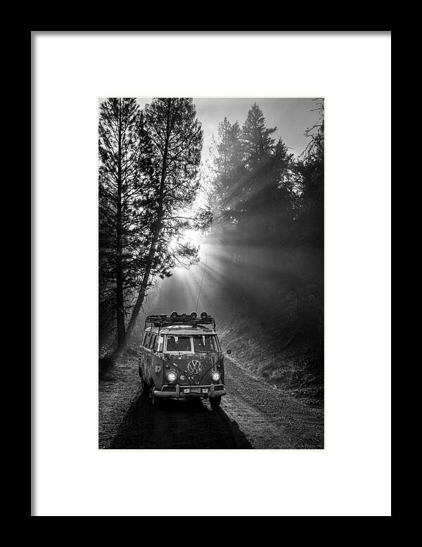 Richard Kimbrough Framed Print featuring the photograph Microbus in the Morning Light by Richard Kimbrough