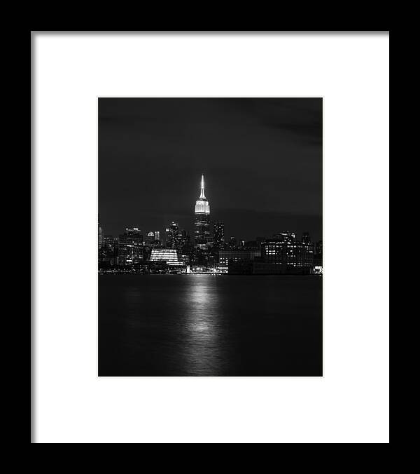 Manhattan Framed Print featuring the photograph Midtown Manhattan Skyline Triptych Middle by David Morefield
