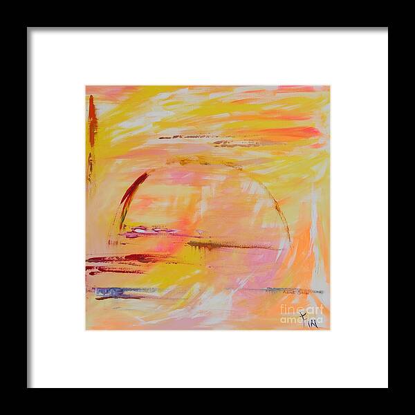 Midwest Framed Print featuring the painting Midwest Sunrise by PainterArtist FIN