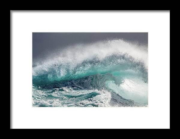 Wave Framed Print featuring the photograph Mighty Water by Michelle Degryse