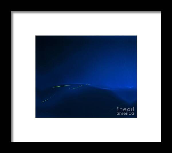 Abstract Framed Print featuring the photograph Migration Across the Blue by Gerald Grow