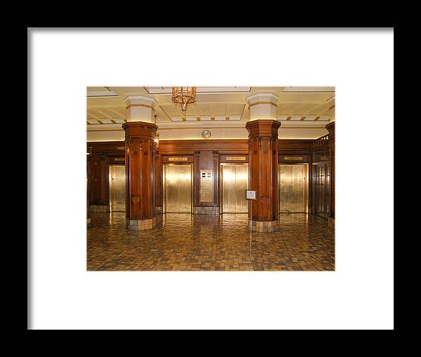 San Antonio Framed Print featuring the photograph Milam Building Elevators by Antonia Citrino