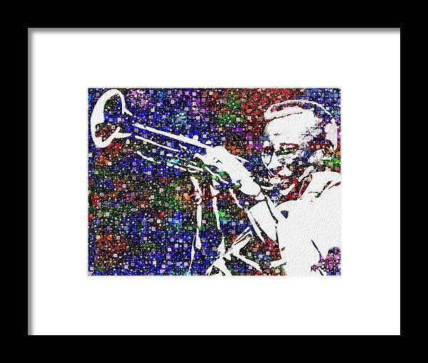 Miles Framed Print featuring the painting Miles Davis by Jack Zulli