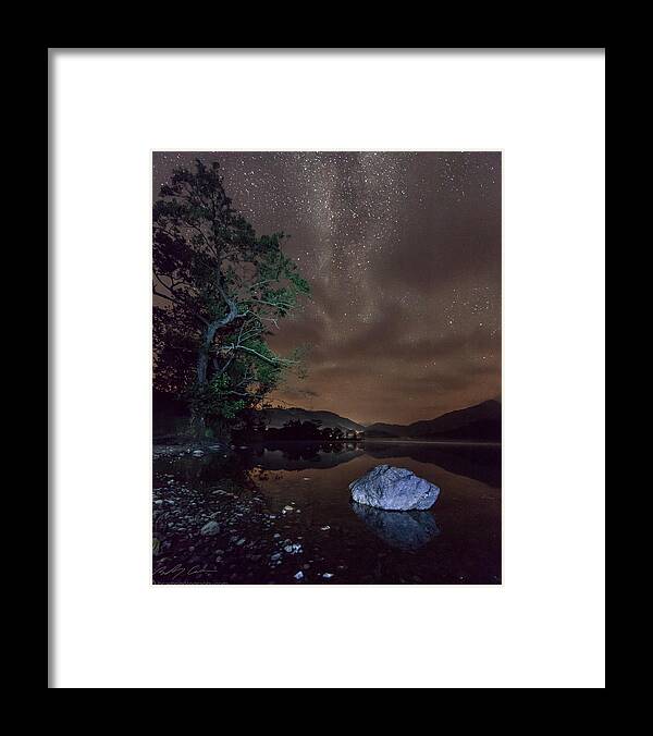 Milky Way Framed Print featuring the photograph Milky Way at Gwenant by B Cash