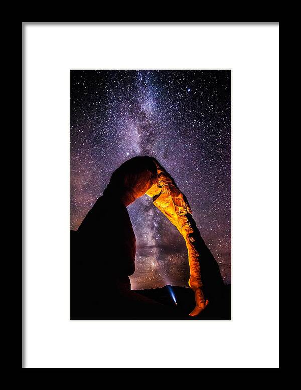 Arches National Park Framed Print featuring the photograph Milky Way Explorer by Darren White