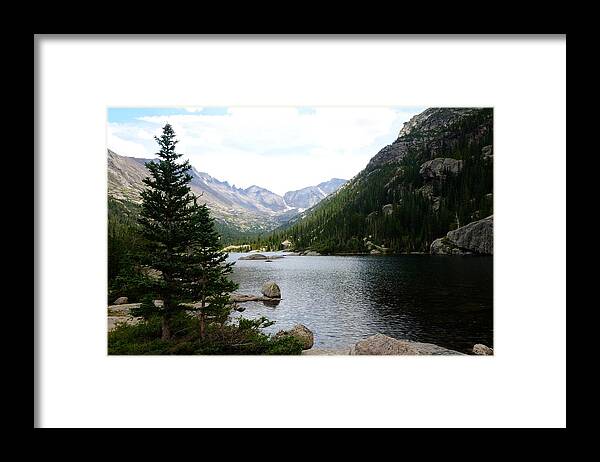 Rocky Mountain National Park Framed Print featuring the photograph Mills Lake by Walt Sterneman