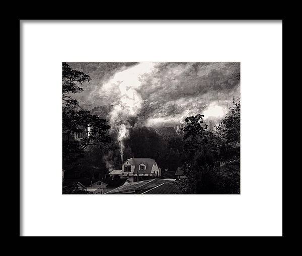 Milton Framed Print featuring the photograph Milton WV fall morning by Flees Photos
