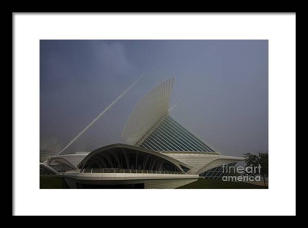Milwaukee Framed Print featuring the photograph Milwaukee Museum of Art Side Color by David Haskett II