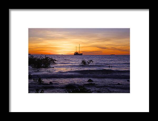 Sunset Framed Print featuring the photograph Mindil Beach Sunset by Venetia Featherstone-Witty