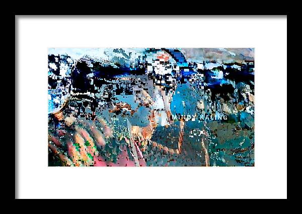 Abstraction Of The Media Landscape Framed Print featuring the photograph Mindy by Michael Sharber