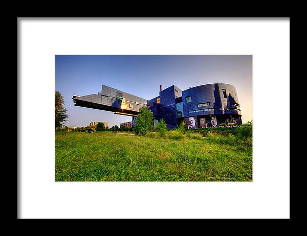 Guthrie Theater Framed Print featuring the photograph Minneapolis Guthrie Theater Summer Evening by Wayne Moran