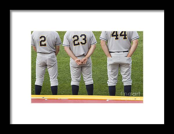 Sports Framed Print featuring the photograph Minor League Baseball Players by Jim West