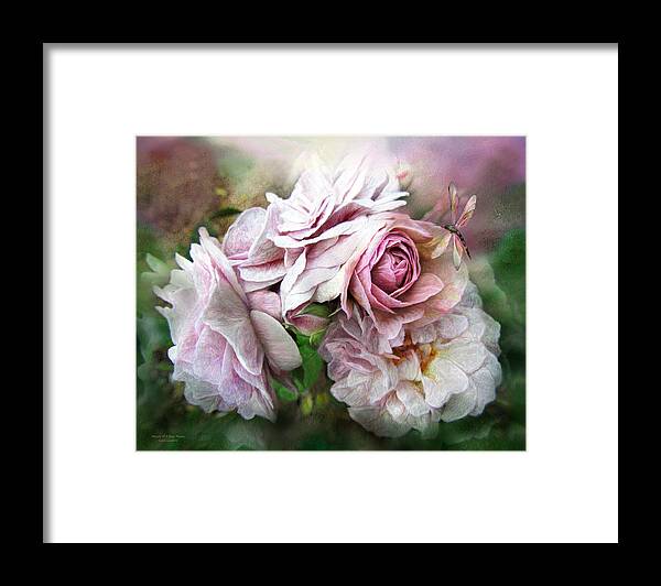 Rose Framed Print featuring the mixed media Miracle Of A Rose - Mauve by Carol Cavalaris