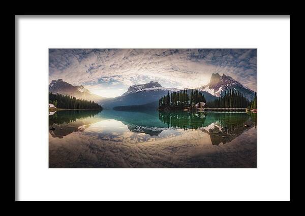 Canada Framed Print featuring the photograph Mirror Emerald by Juan Pablo De