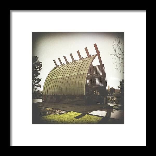 Igerssf Framed Print featuring the photograph Mission Creek Boat House by Judi Lacanlale