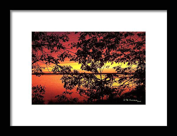 Champlain Framed Print featuring the photograph Missisquoi Sunset by R B Harper
