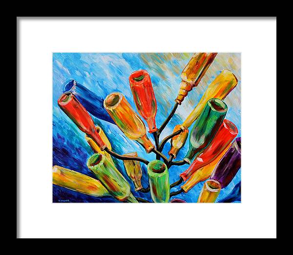Still Life Framed Print featuring the painting Mississippi Bottle Tree by Karl Wagner