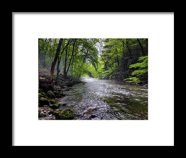 Ken Lockwood Gorge Framed Print featuring the photograph Mist on the River of Life by Louis Dallara