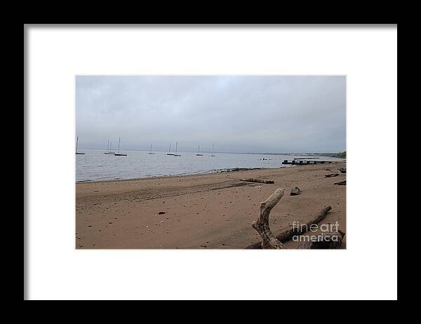 Sailboat Harbor Framed Print featuring the photograph Misty Harbor by David Jackson