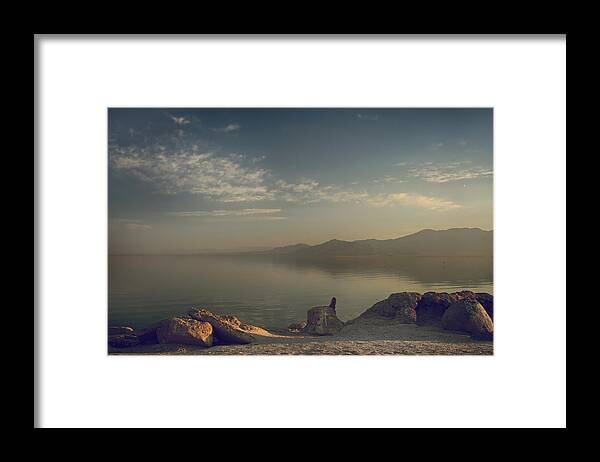 Salton Sea Framed Print featuring the photograph Misty Memories by Laurie Search