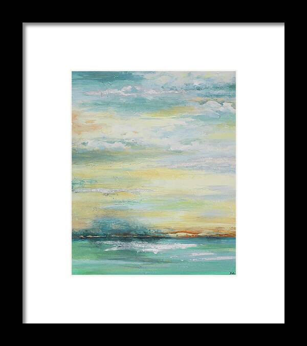 Misty Framed Print featuring the painting Misty Morning by Patricia Pinto